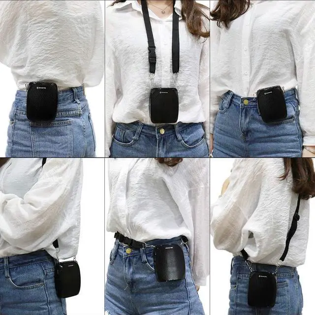 Alt view image 6 of 7 - Zoweetek Portable Rechargeable Mini Voice Amplifier with Wired Microphone Headset and Waistband Supports MP3 Format Audio for Teachers Singing Coaches Training Presentation Tour Guide