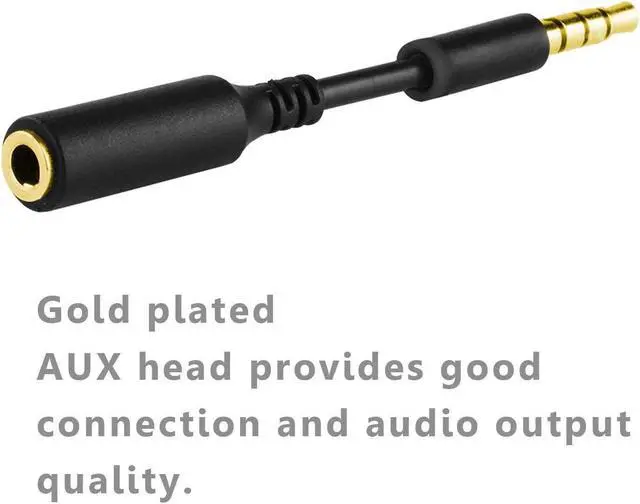 Alt view image 3 of 6 - 2 Pack Headphone Jack Adapter Android Phone Ultra Slim Audio Extender Replacement for Life Proof 3.5 mm Short Extension Cable AUX Skinny Dongle Compatible with Lifeproof