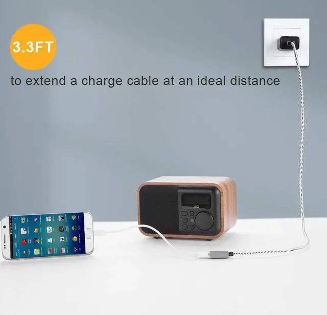 Alt view image 3 of 7 - CableCreation [2-Pack] Short (3.3ft) USB3.0 Extension Cable, USB 3.0 A Male to Female Extender for Oculus VR, Playstation, Xbox, Keyboard, Printer, Scanner Space Gray Aluminum