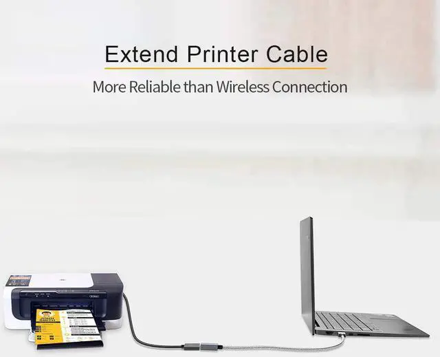 Alt view image 7 of 7 - CableCreation [2-Pack] Short (3.3ft) USB3.0 Extension Cable, USB 3.0 A Male to Female Extender for Oculus VR, Playstation, Xbox, Keyboard, Printer, Scanner Space Gray Aluminum