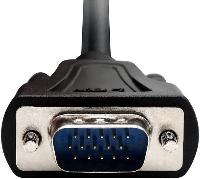 Alt view image 2 of 6 - DTech VGA Male to Male Cable 10 Feet Long PC Computer Monitor Cord 1080p High Resolution (3 Meter, Black)