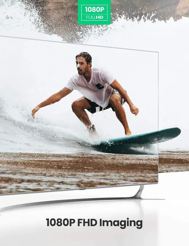 Alt view image 4 of 7 - UGREEN Active HDMI to VGA Adapter with 3.5mm Audio Jack HDMI Male to VGA Female up to 1080P for PC Laptop Ultrabook Raspberry Pi Chromebook Black