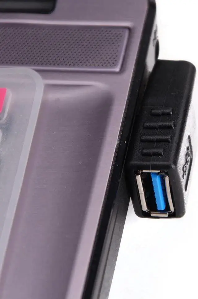 Alt view image 4 of 7 - USB 3.0 Adapter 90 Degree Male to Female Coupler Connector Plug Left Angle and Right Angle by Oxsubor