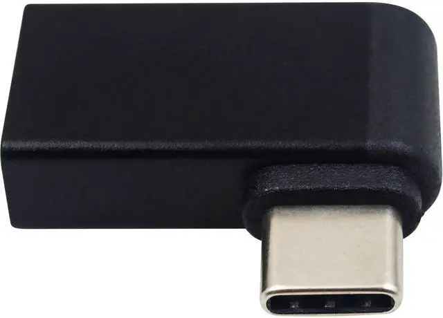 Alt view image 2 of 5 - Duttek USB C to USB 3.0 Adapter Right Angle USB Type C Male to USB 3.0 Female Adapter90 Degree USB C Male to USB 3.0 Female Adapter for MacBookAndroid??Notebook and Other Type-C(Black)