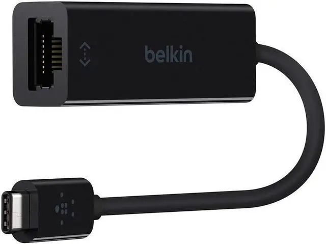Alt view image 5 of 15 - Belkin F2CU040btBLK USB-C to Gigabit Ethernet Adapter (Also Known as USB Type-C)