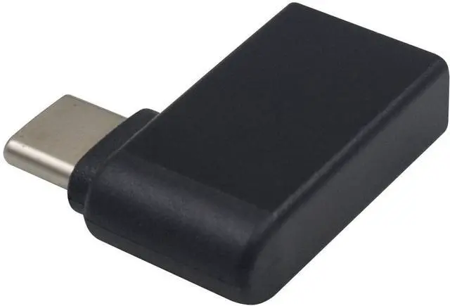 Alt view image 4 of 5 - Duttek USB C to USB 3.0 Adapter Right Angle USB Type C Male to USB 3.0 Female Adapter90 Degree USB C Male to USB 3.0 Female Adapter for MacBookAndroid??Notebook and Other Type-C(Black)
