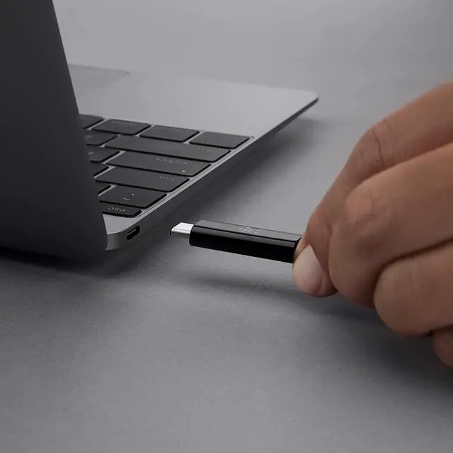 Alt view image 6 of 7 - 3.1 USB A To USB C Cable Compatible W/ Thunderbolt 3 - USB C Cable For Macbook Pro Galaxy & More - Data Transfer Up To 10gbps - For USB C Thunderbolt 3 Devices & Ultra Hd - 3.3ft/1m - Black