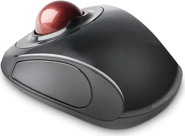 Main image of Orbit Wireless Trackball Mouse with Touch Scroll Ring (K72352US) Black