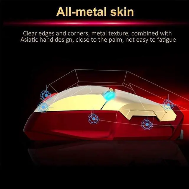 Alt view image 5 of 7 - WFB Ergonomic Wireless Computer Mouse for Kids, 2.4 G Portable Noiseless Mouse Optical Mice with USB Receiver for Notebook PC Laptop Computer Mac Book (Gold)