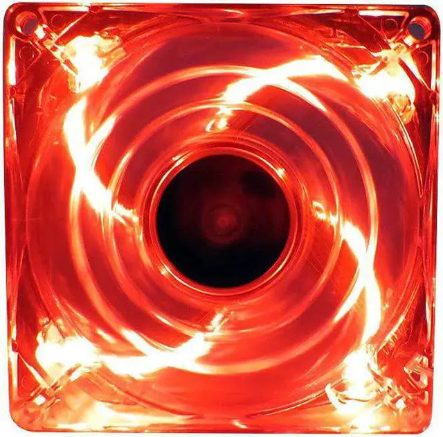 Alt view image 2 of 4 - Bgears Cooler b-PWM 80 Red 2Ball Translucent Red