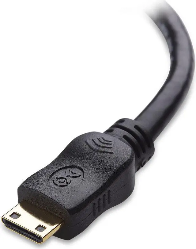 Alt view image 4 of 7 - 2-Pack Mini HDMI to HDMI Adapter (HDMI to Mini HDMI Adapter) 6 Inches with 4K and HDR Support for Raspberry Pi Zero and More