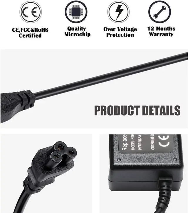 Alt view image 5 of 6 - DV6000 DV6500 DV6700 Laptop Charger for HP Pavilion DV1000 DV2000 DV4000 DV5000 DV8000 DV9000 DV9500 Series Compaq Presario A900 C300 C500 Compaq Presario 510 515 610 C700 F500 F700 AC Adapter Power