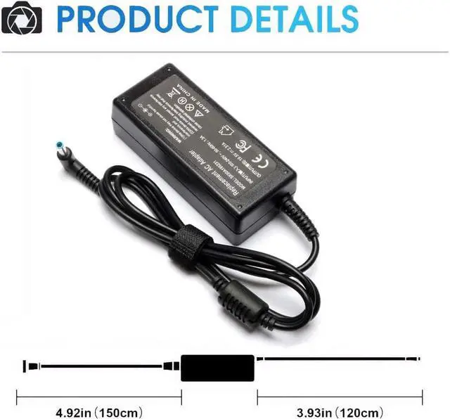Alt view image 3 of 5 - DV6000 DV6500 DV6700 Laptop Charger for HP Pavilion DV1000 DV2000 DV4000 DV5000 DV8000 DV9000 DV9500 Series; Compaq Presario A900 C300 C500 Compaq Presario 510 515 610 C700 F500 F700 AC Adapter