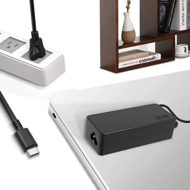 Alt view image 4 of 5 - 65W 45W USB-C AC Laptop Charger Fit for Lenovo ThinkPad Yoga L13 E15 E14 X13 T14 Gen 1 2 L14 L15 R14 T14s T15 ThinkBook 13S 14S 15 Plus ThinkVision M14t Flat Panel Monitor Power Supply Adapter Cord