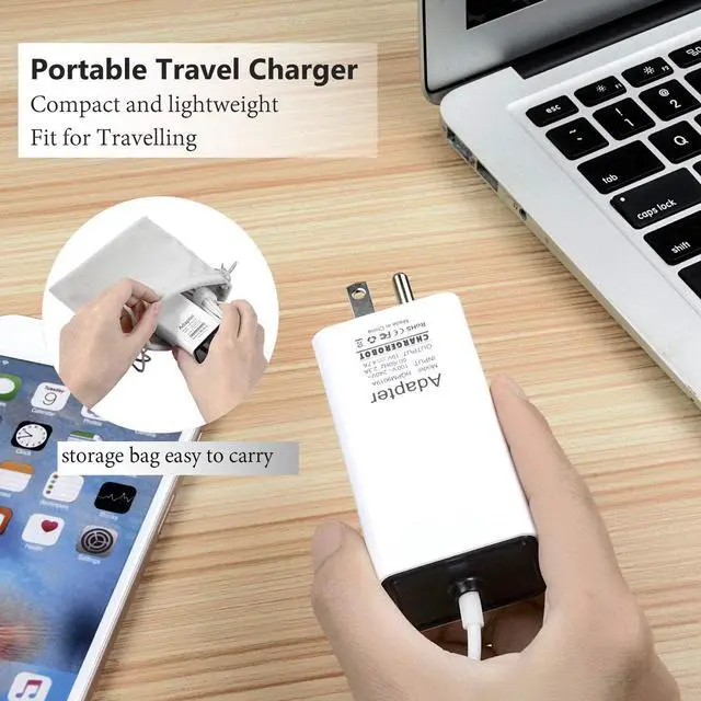 Alt view image 5 of 7 - Wakeach 85W Mini Charger for Macbook Pro Retina 15 inch ( Mid 2012-Mid 2015) T-tip Magnetic Magsafe 2 Power Supply Adapter mbp A1398 A1424 Charger Portable Travel Wall Laptop Charger
