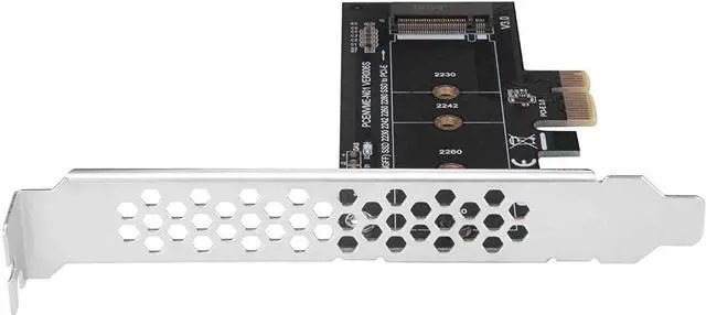 Alt view image 5 of 5 - NVME M.2 SSD M Key to PCI-e 3.0 x1 Host Controller Expansion Card,Supports M2 NGFF PCI-e 3.0, 2.0 or 1.0, NVME or AHCI, M-Key, 2280, 2260, 2242, 2230 Solid State Drives with Low Profile Bracket