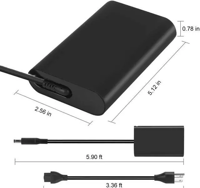 Alt view image 4 of 7 - 130W Tip 4.5mm Laptop AC Adapter Charger Power Supply Fit for Dell XPS 15 9530 9550 9560 / Precision M3800 M2800 5510 5520 RN7NW DA130PM13Z Inspiron 7347 7348 7459 DA130PM130 HA130PM130 06TTY6