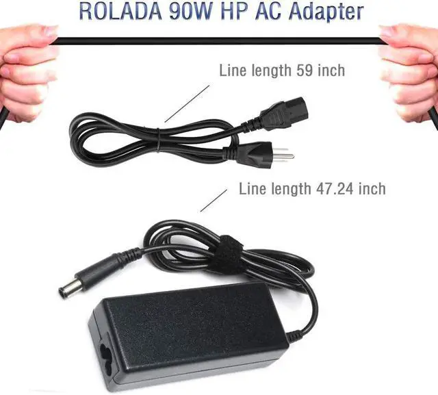 Alt view image 5 of 7 - 18.5V 3.5A 65W Ac Adapter for HP Pavilion DV7 DV6 DV5 DV4 DM4 G7 G6 G4 Series;Charger for Probook-Elitebook-Compaq-Presario CQ57 CQ56 CQ62 CQ60 2000-2B09WM 2000-2A20NR Laptop Adapter Power Cord