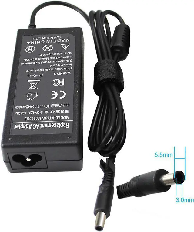 Alt view image 3 of 7 - 60W 19V 3.15A laptop charger for Samsung NP300E4C NP300E4E NP300E5A NP300E5C NP300E5E NP300V5A NP305E5A NP305E7A NP305V5A NP350U2A NP350V5C NP355E5C NP355V5C NP365E5C