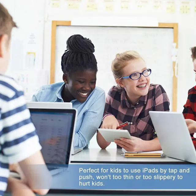 Alt view image 3 of 7 - 10 Pack Stylus Pens for Touch Screens Mesh Fiber Tip Stylus Pens for ipad iPhone Tablets  All Precision Capacitive Universal Touch Screen Devices