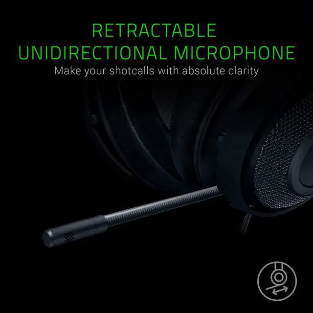 Alt view image 3 of 6 - Gaming Headset: Lightweight Aluminum Frame - Retractable Noise Isolating Microphone - for PC, PS4, PS5, Switch, Xbox One, Xbox Series X &S, Mobile - 3.5 mm Headphone Jack - Black/Blue