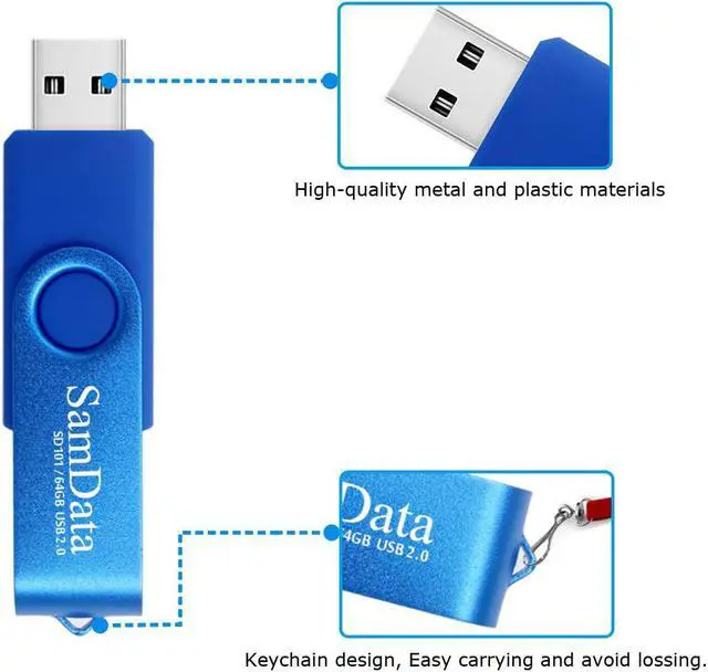 Alt view image 5 of 7 - 64GB USB Flash Drives 4 Pack 64GB Thumb Drives Memory Stick Jump Drive with LED Light for Storage and Backup (4 Colors: Black Blue Green Purple)