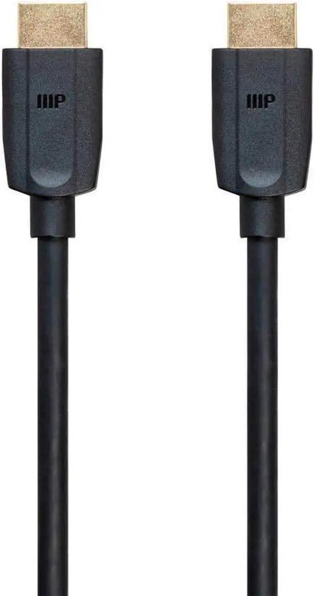 Alt view image 6 of 10 - Monoprice 8K HDMI Cable - 8 Feet - Black | Ultra High Speed, 8K@60Hz, Dynamic HDR, 48Gbps, eARC, Compatible with PS 5 / PS 5 Digital Edition / Xbox Series X & S and More - DynamicView Series