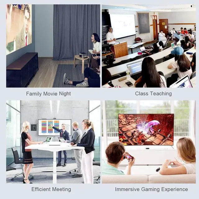 Alt view image 5 of 7 - USB C to HDMI Cable Adapter 4K@60Hz HDR, CableCreation 6FT USB C to HDMI Cord, Compatible with MacBook Pro 2020, iPad Pro 2020, Surface Book 2, S20, S10 to TV, Projector, Monitor, Black