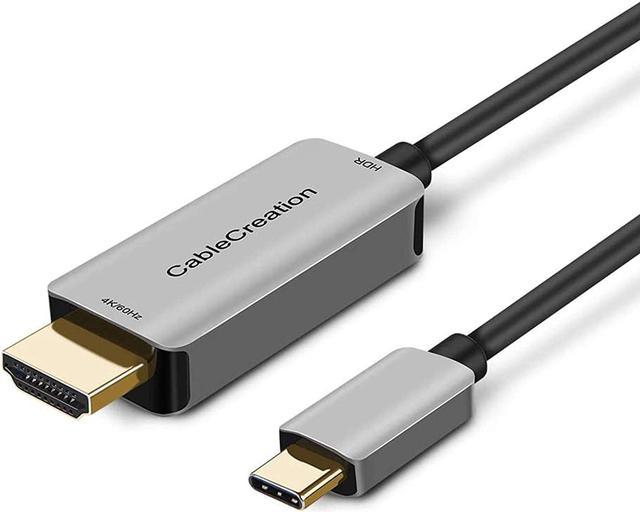 CableCreation USB C to HDMI Cable,Type C to HDMI Cable HDR  4K@60Hz,2K@144Hz,Usb Type C To Hdmi Adapter Thunderbolt 3 Compatible With  Macbook