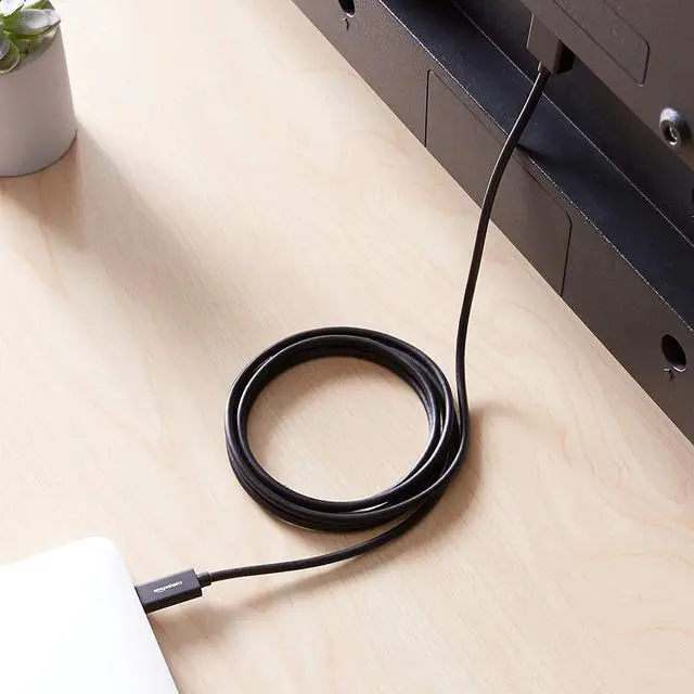 Alt view image 5 of 5 - Amazon Basics Premium Aluminum USB-C to HDMI Cable Adapter (Thunderbolt 3 Compatible) 4K@60Hz - 6-Foot