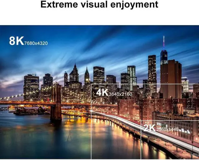 Alt view image 3 of 7 - 8K HDMI Cable 6.6ft, CableCreation 8K HDMI Ultra HD High Speed 48Gbps Cable,8K 60Hz, Dolby Vision, HDCP 2.2,4:4:4, eARC, Compatible with PS5, PS4, Nintendo Switch, Xbox One, QLED TV, Roku TV, VIZIO TV