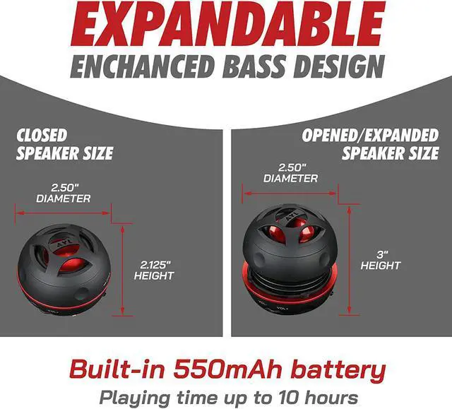 Alt view image 4 of 7 - AYL Mini Speaker System Portable Plug in Speaker with 3.5mm Aux Audio Input External Speaker for Laptop Computer MP3 Player iPhone iPad Cell Phone (Black)