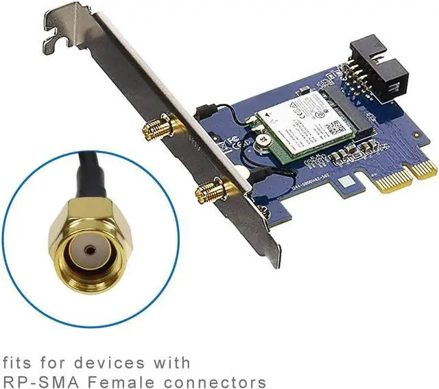 Alt view image 4 of 6 - Dual Band Long Range WiFi Antenna (4-Pack) Eifagur 9dbi 2.4GHZ 5GHZ 5.8GHZ RP-SMA Connector with Magnetic Base for IP Camera WiFi Router Computer Network Devices Wireless Range Extender
