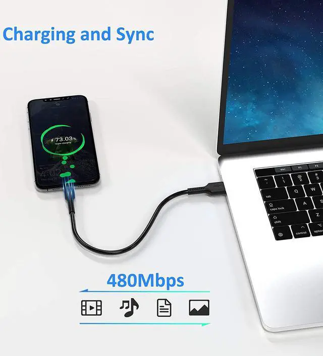 Alt view image 5 of 7 - 1 Foot Short USB C Cord Fast Charge 5 Pack Durable USB A to USB Type C 3A Fast Charging Cable for Charging Station Compatible with Samsung Galaxy Note 20 A20 A51 S10 S20 Plus Ultra LG Stylo K51