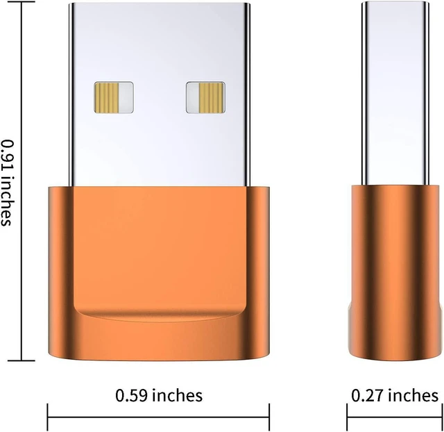 Alt view image 7 of 7 - USB C Female to USB Male Adapter (4-Pack) Type C to USB A Charger Cable Adapter for iPhone 11 12 13 14 15 Plus Pro Max Galaxy Note 20 S24 S23 Ultra iPad Air 4 5 Mini 6 AirPods Google Pixel XL