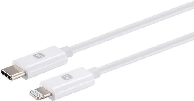 Alt view image 8 of 12 - Monoprice Apple MFi Certified Lightning to USB Type-C and Sync Cable - 6 Feet - White | Compatible with iPod, iPhone, iPad with Lightning Connector