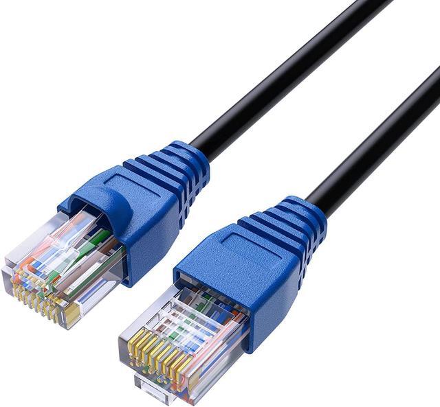 Alt view image 7 of 7 - Cat5e Outdoor Ethernet Cable 250 Feet, Cat 5e Heavy Duty Internet Network LAN Cable, More Flexible Than Cat 6, Waterproof, PVC & LLDPE UV Double Jackets for in Wall, Direct Burial, Router, POE, Indoor