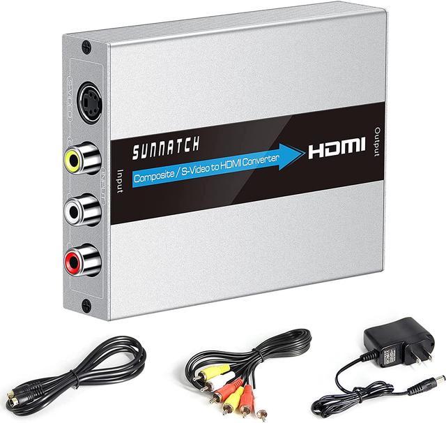 Composite RCA and S video to HDMI Video Upscale Converter