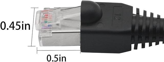 Alt view image 6 of 7 - QIANRENON RJ50 Cable 10P10C Cat 5E Male to Male Modular Crystal Plug with Shielding Connectors for Scanning Code Guns, Laser Printing Equipment, Industrial Control Equipment etc, 1.5m/5 Ft