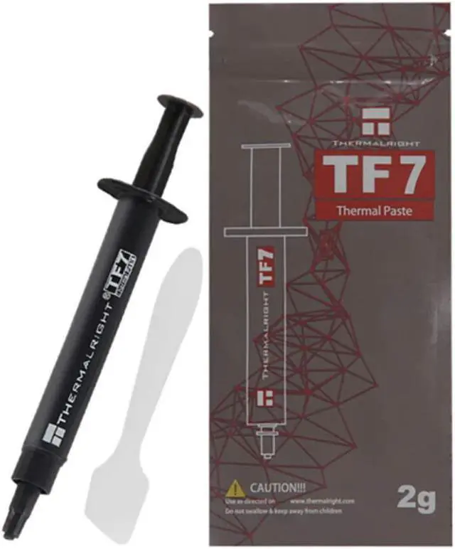 Alt view image 6 of 6 - Thermalright TF7 Thermal Compound Paste 12.8 W/Mk Carbon Based High Performance Heatsink Paste CPU for All Coolers Interface Material 2 g with Tool