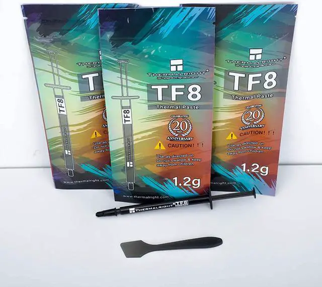 Alt view image 8 of 8 - Thermalright TF8 Thermal Compound Paste 13.8 W/mK Carbon Based High Performance Heatsink Paste CPU for All Coolers Interface Material 1.2 Grams with Tool