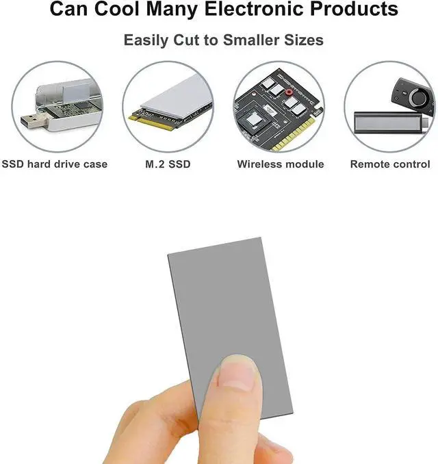 Alt view image 11 of 14 - Thermalright Thermal Pad 12.8 W/mK 120x120x1.5mm Non Conductive Heat Resistance Extreme Odyssey Silicone Thermal Pads for PC Laptop Heatsink/GPU/CPU/LED/SSD/PS4 Cooler (1.5mm)