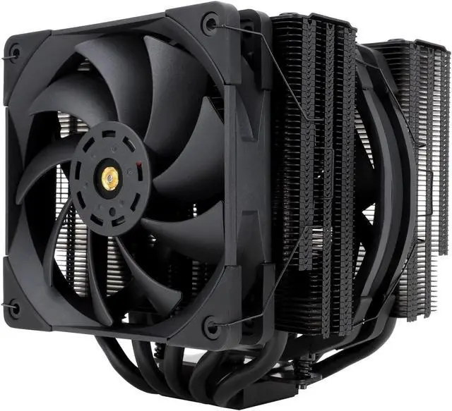 Alt view image 8 of 12 - FC140 Black CPU Air Cooler Dual Tower 5 Heat Pipe TL-D14X-B and TL-C12PRO-B PWM Fan Aluminium Heatsink Cover AGHP Technology for AMD AM4/Intel LGA 1150/1151/1155/1156/1200/2011/2066