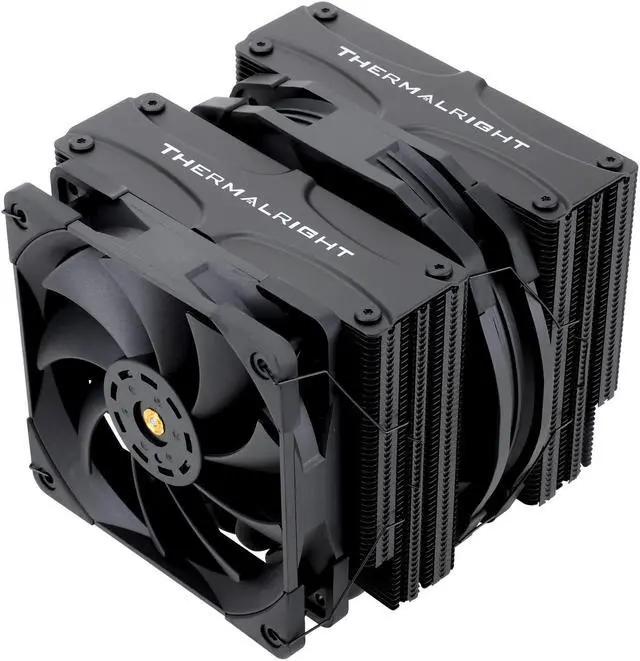 Alt view image 7 of 12 - FC140 Black CPU Air Cooler Dual Tower 5 Heat Pipe TL-D14X-B and TL-C12PRO-B PWM Fan Aluminium Heatsink Cover AGHP Technology for AMD AM4/Intel LGA 1150/1151/1155/1156/1200/2011/2066