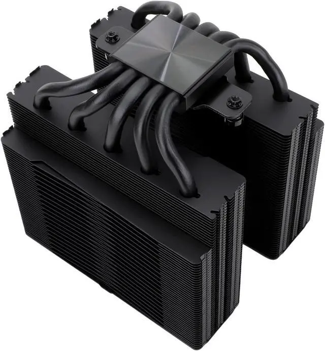 Alt view image 10 of 12 - FC140 Black CPU Air Cooler Dual Tower 5 Heat Pipe TL-D14X-B and TL-C12PRO-B PWM Fan Aluminium Heatsink Cover AGHP Technology for AMD AM4/Intel LGA 1150/1151/1155/1156/1200/2011/2066