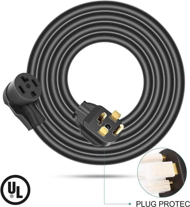 Alt view image 3 of 7 - Rophor Dryer Extension Cord 4 Prong, 30 Amp NEMA 14-30P to 14-30R Extension Cord for Dryer Power Extension and EV Charging, 125V/250V, 10 Feet