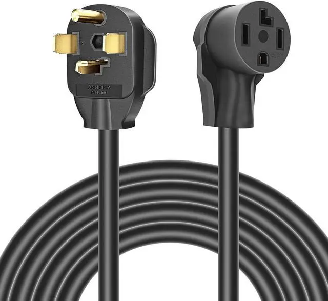 Main image of Rophor Dryer Extension Cord 4 Prong, 30 Amp NEMA 14-30P to 14-30R Extension Cord for Dryer Power Extension and EV Charging, 125V/250V, 10 Feet