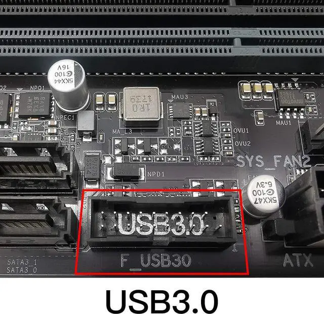 Alt view image 10 of 12 - USB 3.0 (3.1 Gen 2) Internal (19-Pin) Header to USB 3.1/3.2 Type-C (20-Pin) A-Key Front Panel Adapter