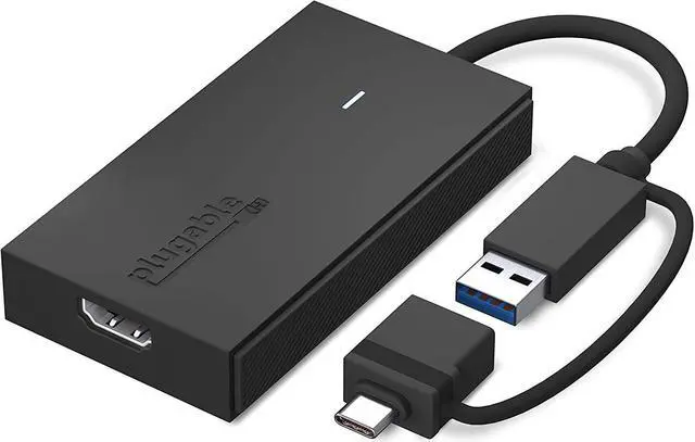 Alt view image 8 of 14 - USB C to HDMI Adapter Universal Video Graphics Adapter for USB 3.0 and USB-C Macs and Windows Extend an HDMI Monitor up to 1080p@60Hz