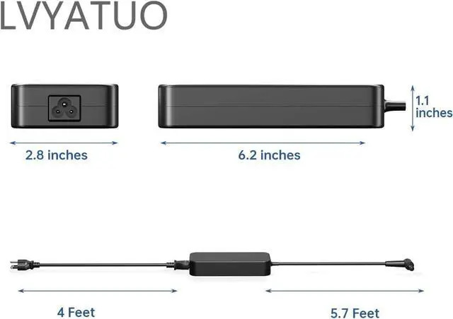 Alt view image 3 of 6 - 19.5V 9.23A 180W Laptop Charger for Asus ROG G750JM G751JM G750JS G752VT GL502VT G-Series Gaming Laptop ADP-180MB F FA180PM111 Ac Power Adapter